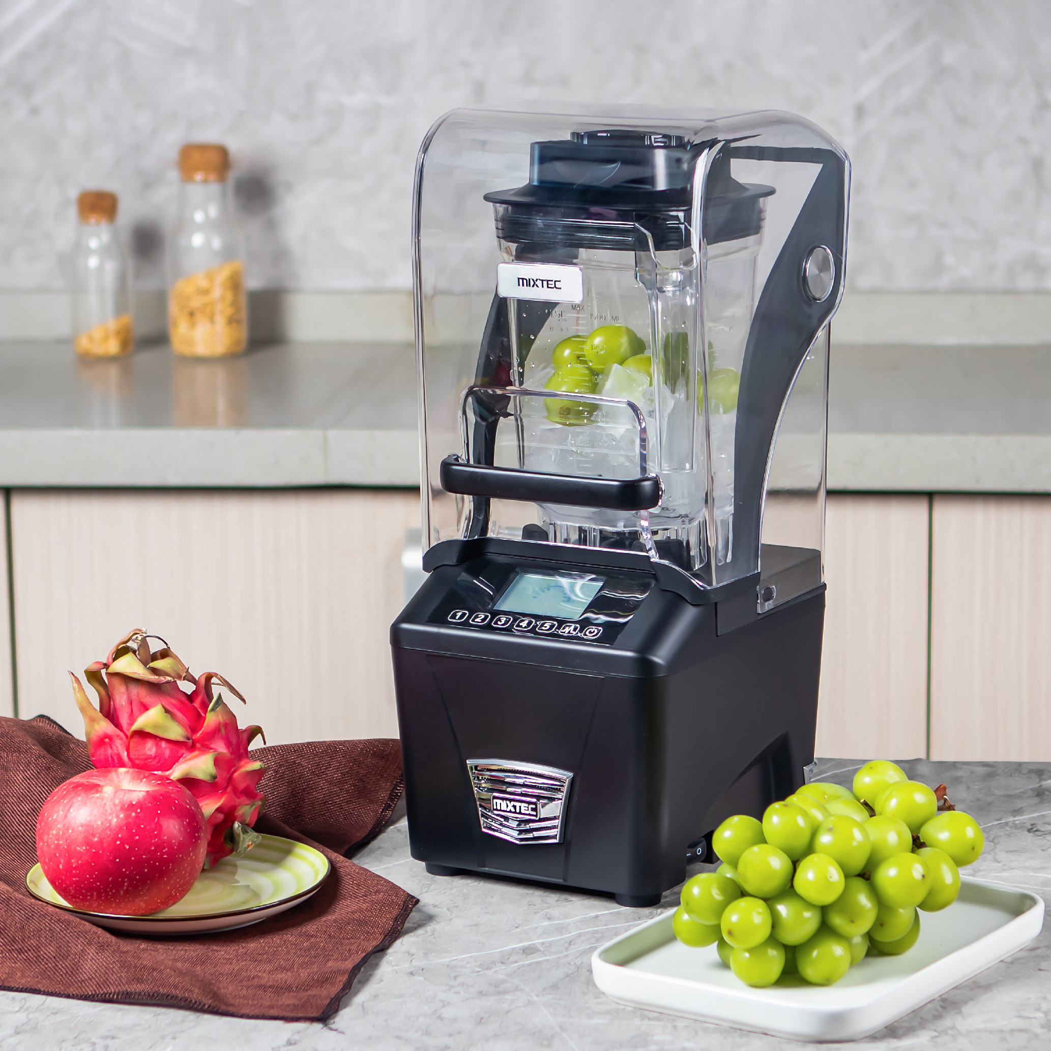 Quiet Commercial Blender Variable Frequency Variable Speed for Professional Catering and Smoothie Making